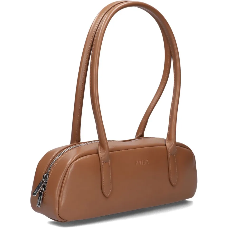 HVISK Juniper Glossy Structure handtas camel, foto 2