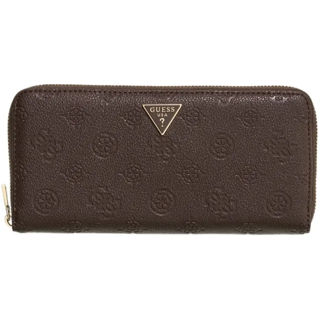 Guess Portemonnee Guess Blake Slg Large Zip Around Bruin