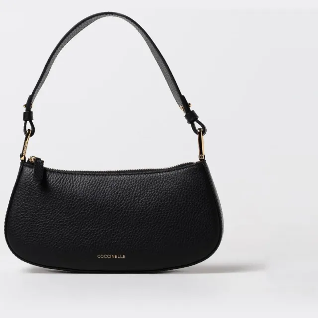 Coccinelle Mini Handtas Leer Met Ritsluiting zwart, foto 2