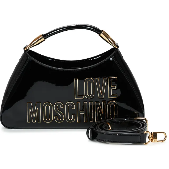 Love Moschino Schoudertas Love Moschino ENAMELED LOGO PATENT JC4248PP0O Zwart
