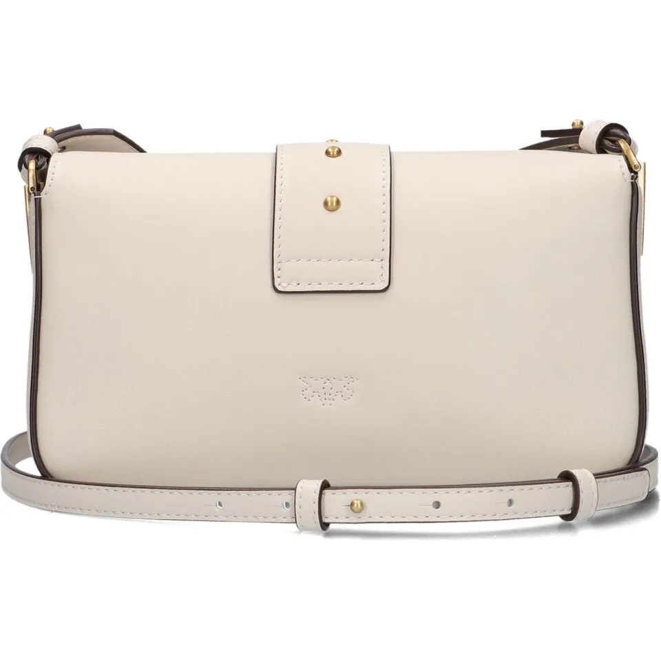 Pinko Schoudertassen Love One Mini Slouchy Gebroken wit - One size, foto 3