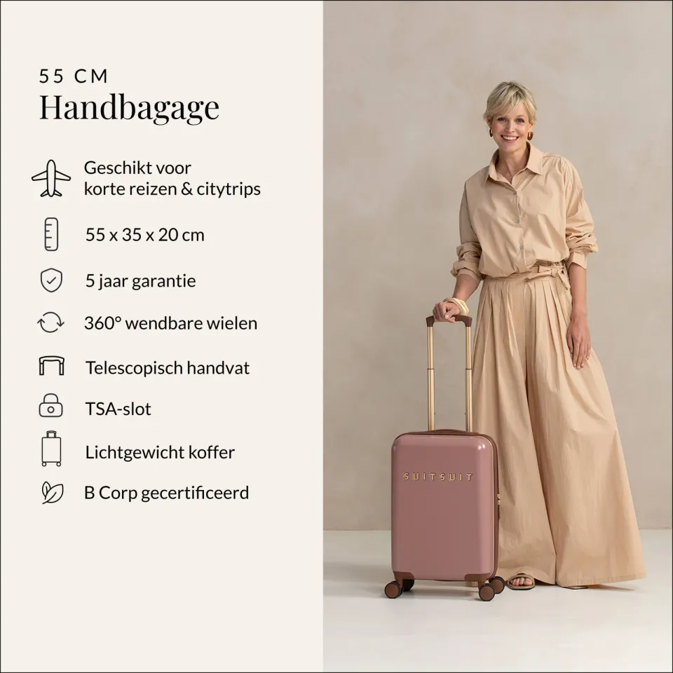SUITSUIT Fab Seventies koffer Old Rose, foto 3