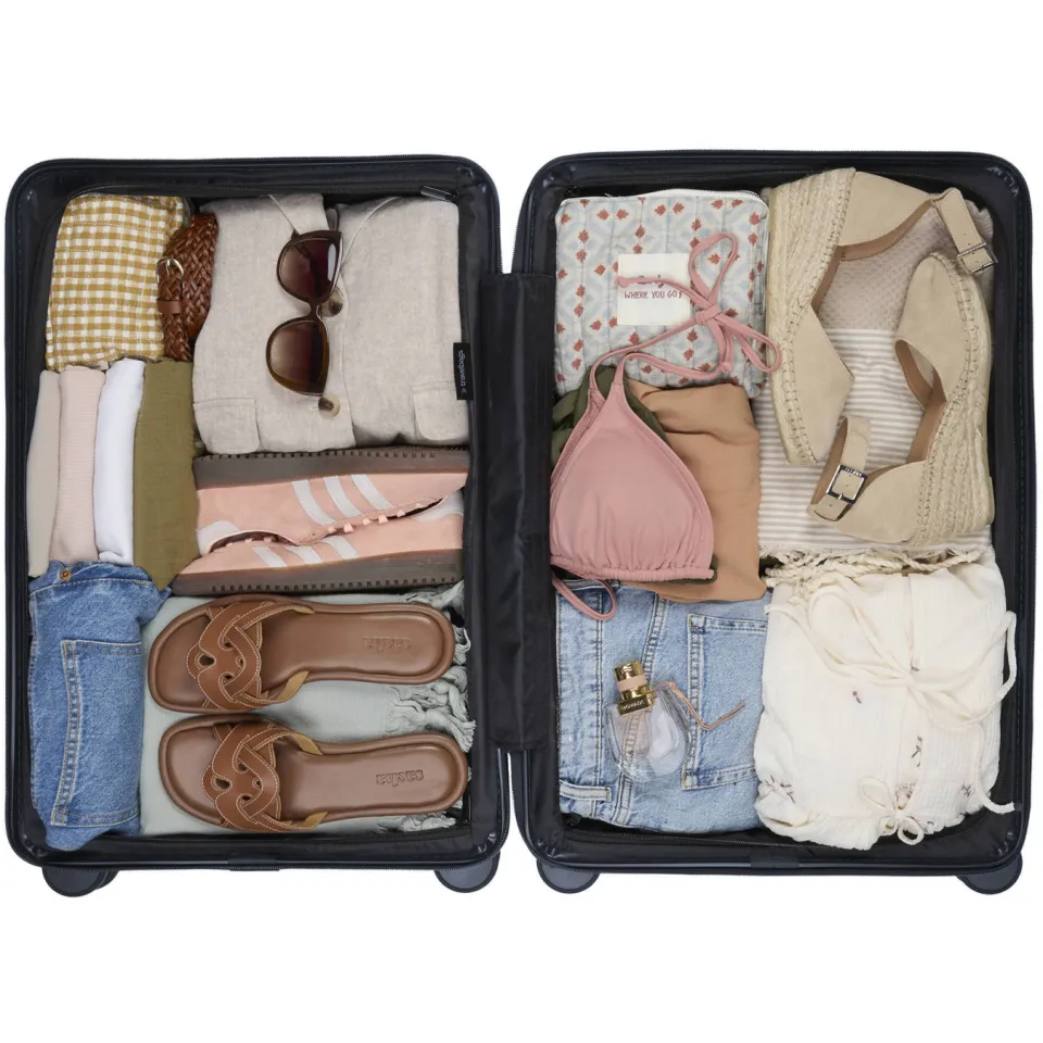 Travelbags The Flow Trolley M blauw, foto 3