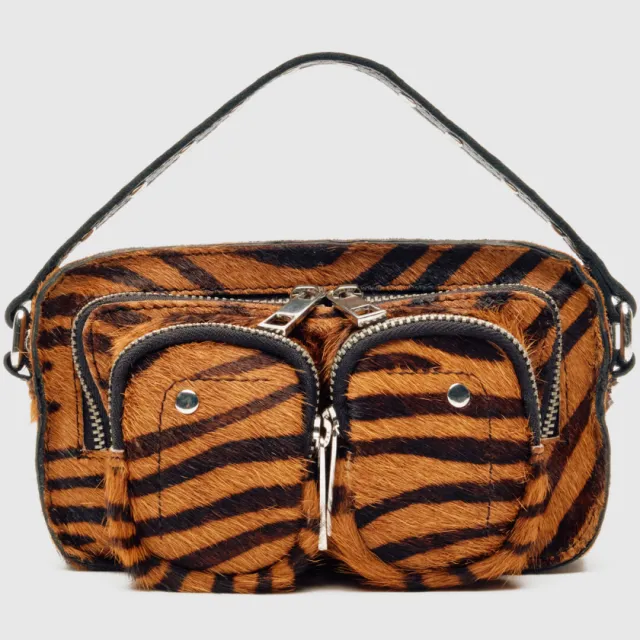 Nunoo Helena Stripes Deluxe Donkerbruin Tas Deluxe-dark-brown
