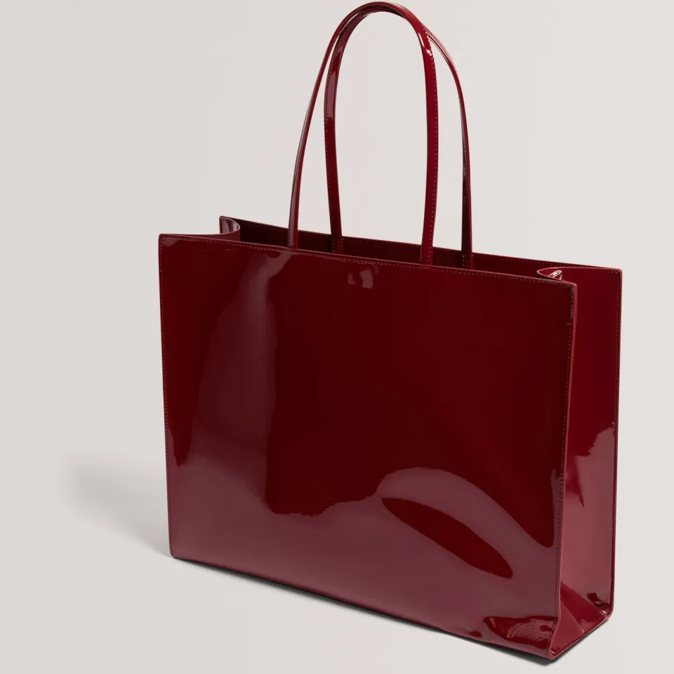 Ted Baker Iconna shopper extra large donkerrood, foto 2