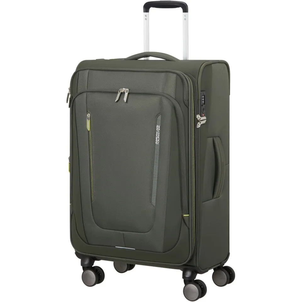 American Tourister Wanderlite zachte koffer kaki, foto 2
