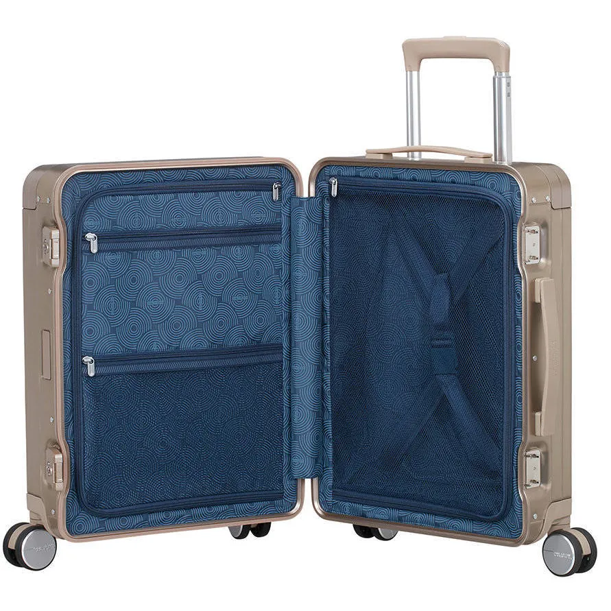 American Tourister aluminium spinner koffer champagne, foto 3