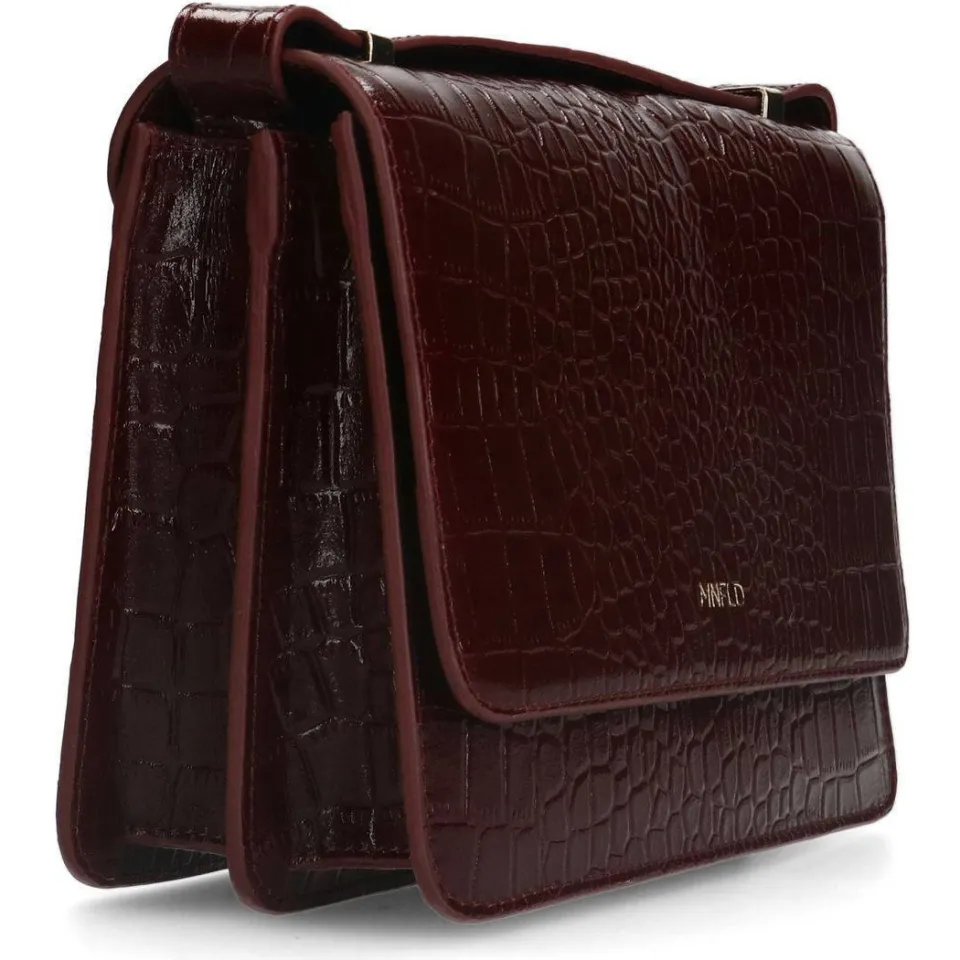 Manfield crossbody tas bordeaux, foto 2