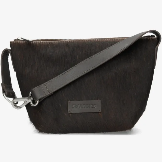 Shabbies Amsterdam ESRA Crossbody pony Dark Brown