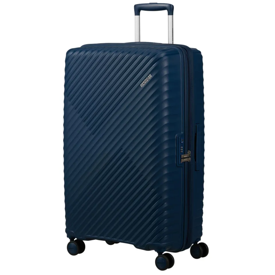 American Tourister Diablast 4 wiel spinner koffer donkerblauw, foto 2