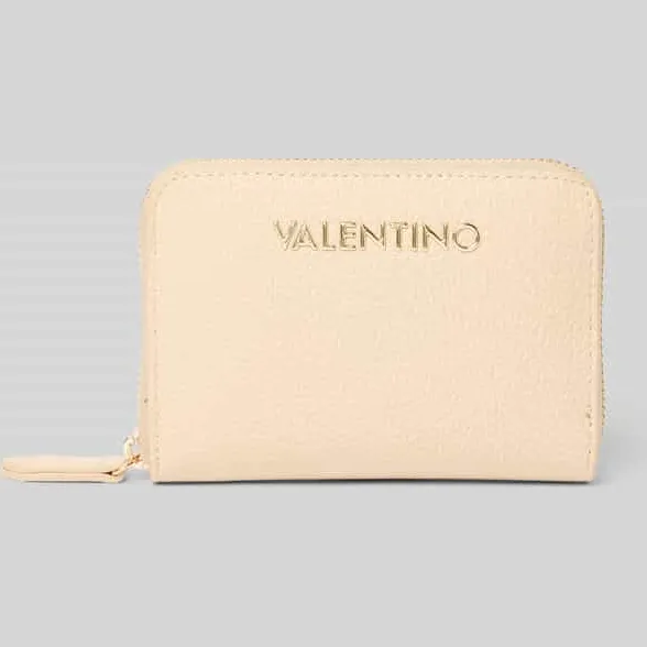 Valentino Portemonnee met labelapplicatie, model 'ALEXIA' beige
