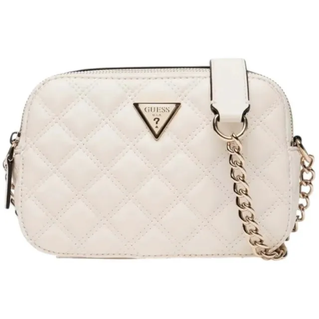 Guess Giully II Camera Bag crème schoudertas Wit