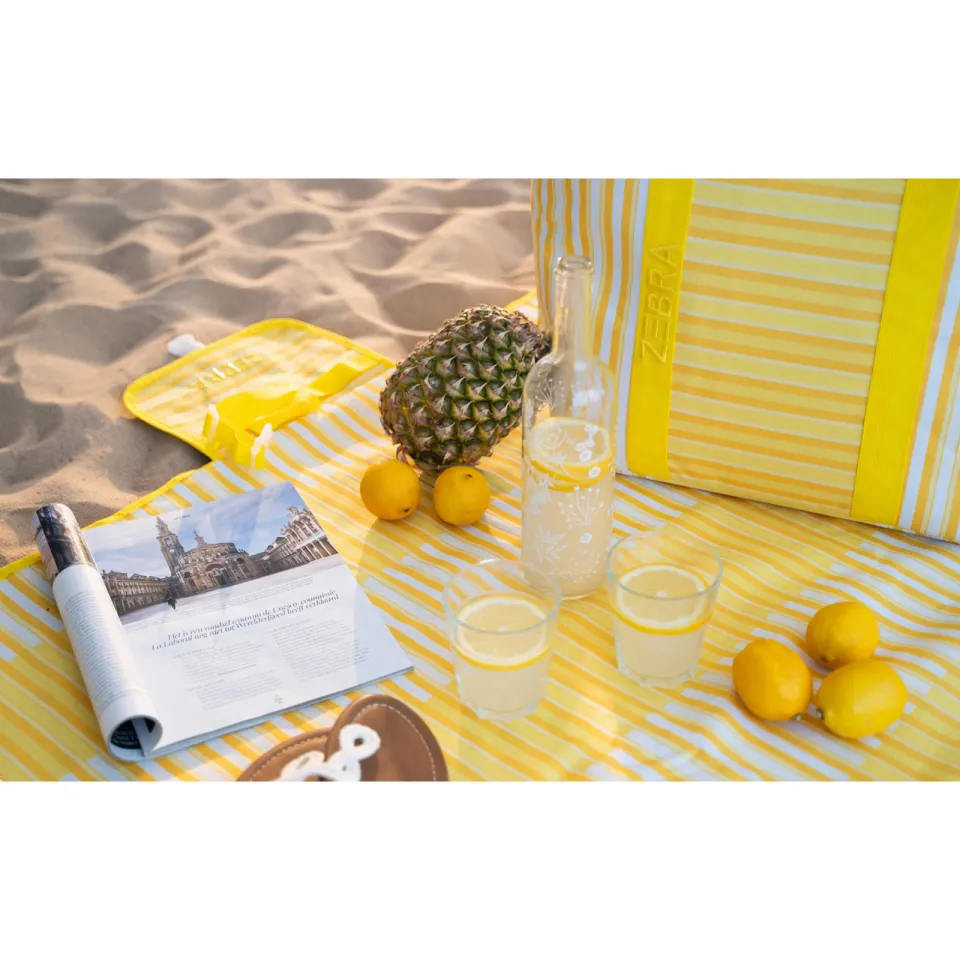 Zebra Trends Sally Deluxe strandtas geel, foto 4