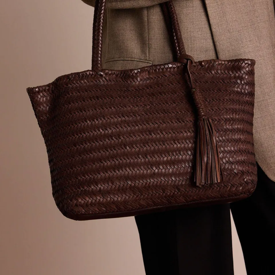 Manfield crossbody tas bruin, foto 3