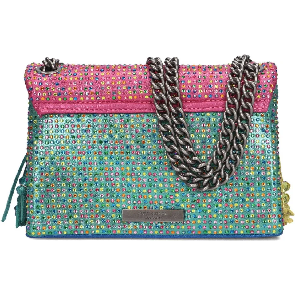 Kurt Geiger Mini Kensington Fringe schoudertas multicolor multi, foto 3
