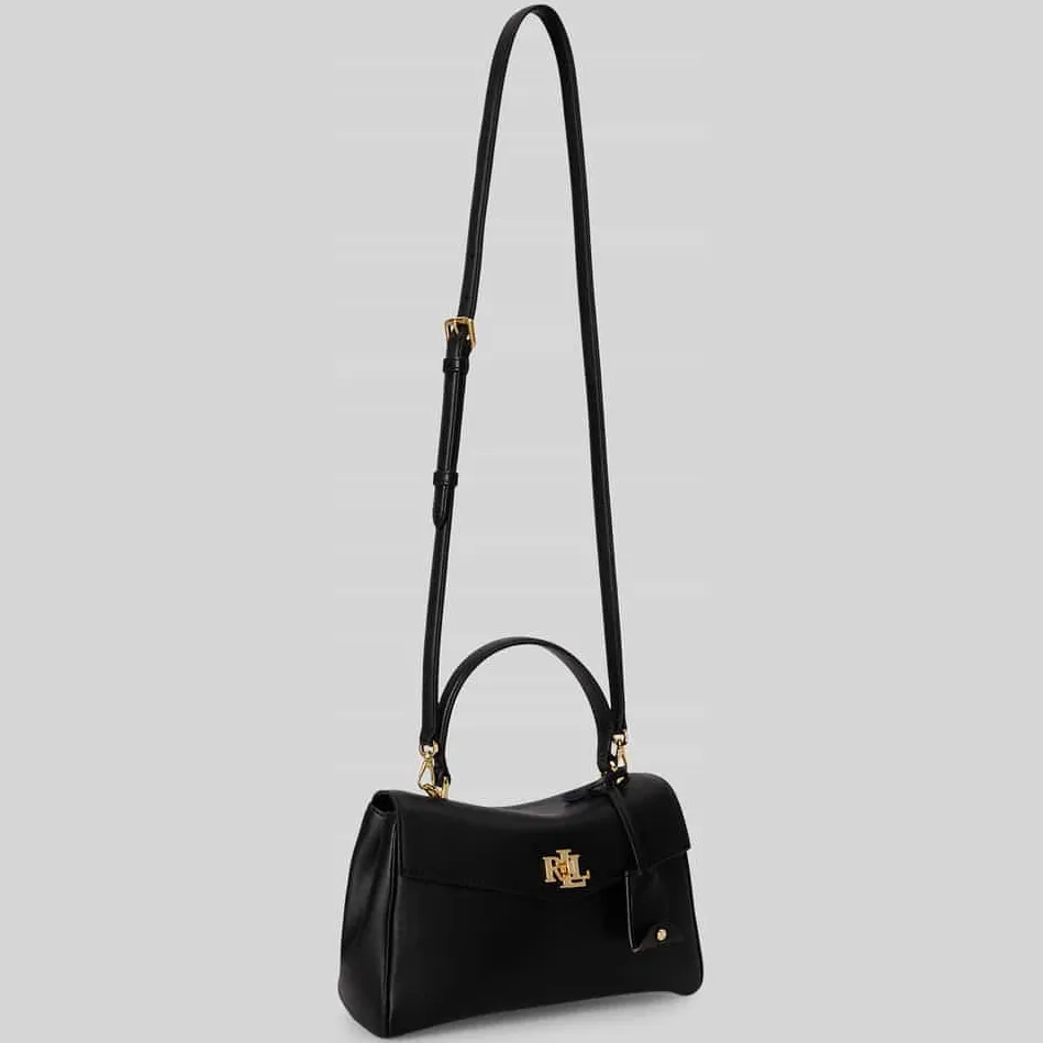 Lauren Ralph Lauren Farrah soft satchel small handtas zwart, foto 5