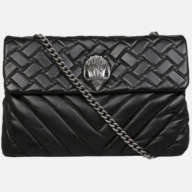 Kurt Geiger Kensington Leather schoudertas XXL black, foto 2
