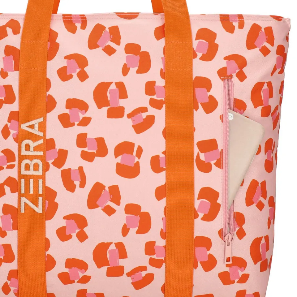 Zebra Trends Sally strandtas roze cheetah, foto 5