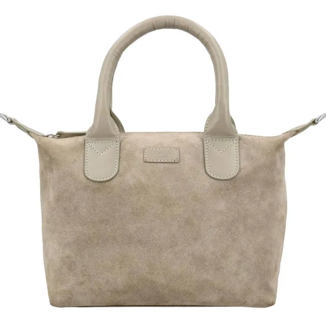 Charm London leren mini shopper Buckingham Royale zand