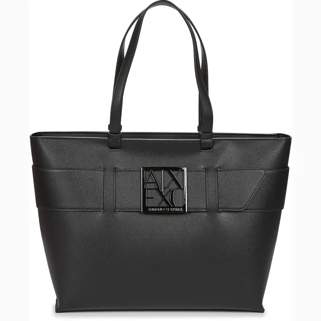 Armani Exchange Bow Detail shopper zwart