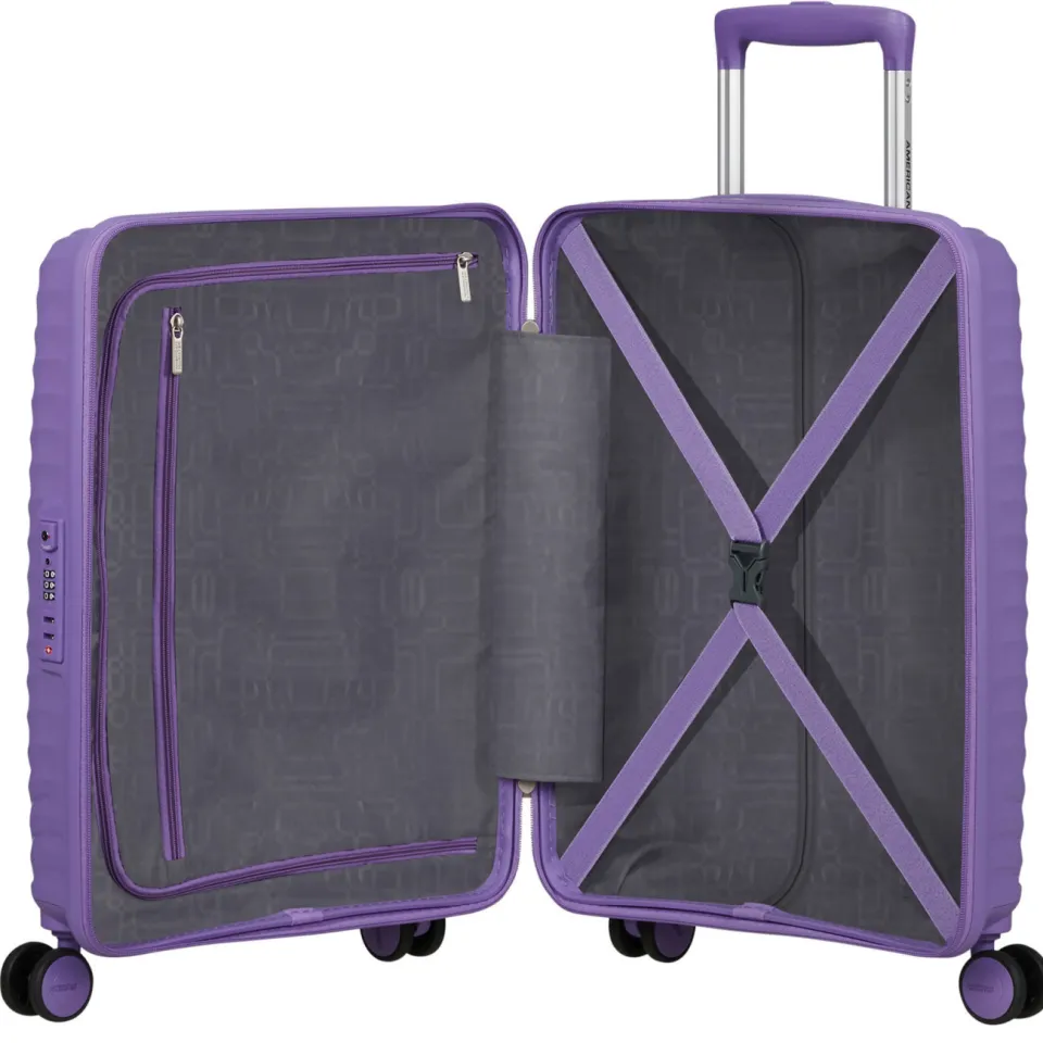 American Tourister Diablast handbagage trolley 55 cm paars, foto 4