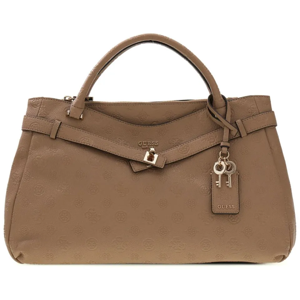 Handtas Guess Ella Logo Lrg Gfriend Satchel beige, foto 2
