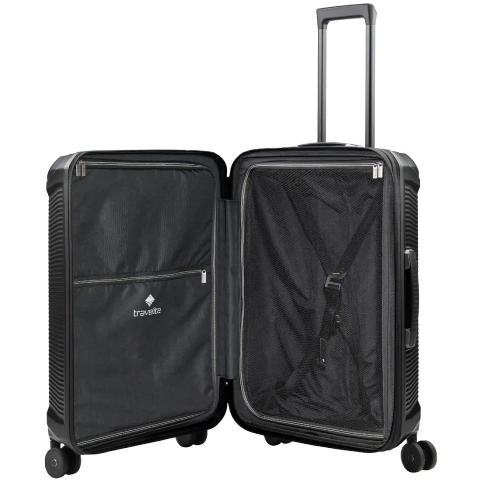 Travelite Millennium spinner koffer 67 cm zwart, foto 2