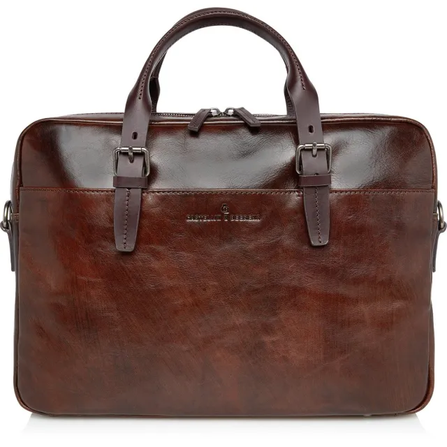 Castelijn & Beerens Castelijn en Beerens - Laptoptas - 15.6 inch - Rien - Cognac