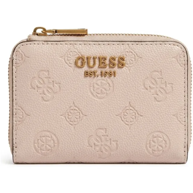 Guess Portemonnee Guess Blake Slg Zip Around Card Case Beige