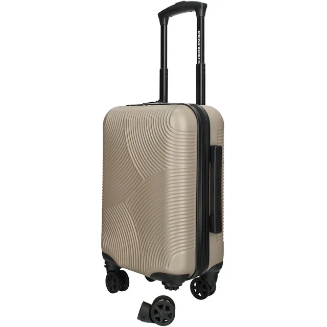 Enrico Benetti Louisville Underseater 40x30x20 cm – Afneembare Wielen – 22,5L – ABS – Handbagage - Champagne