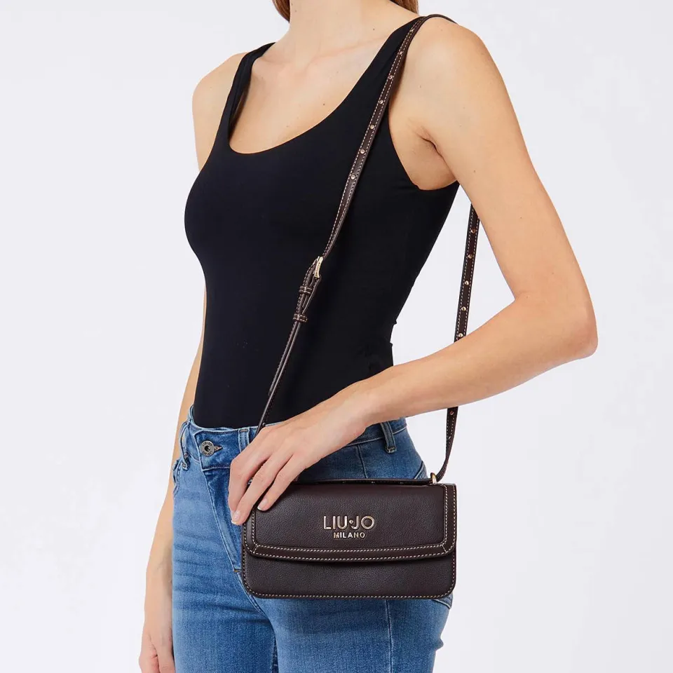 Liu Jo crossbody tas Evrim donkerbruin, foto 5