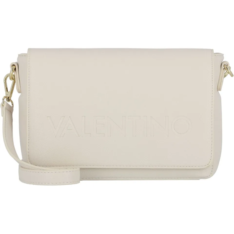 Valentino Bags Handtas met reliëflogo Model 'Foxy' Ecru