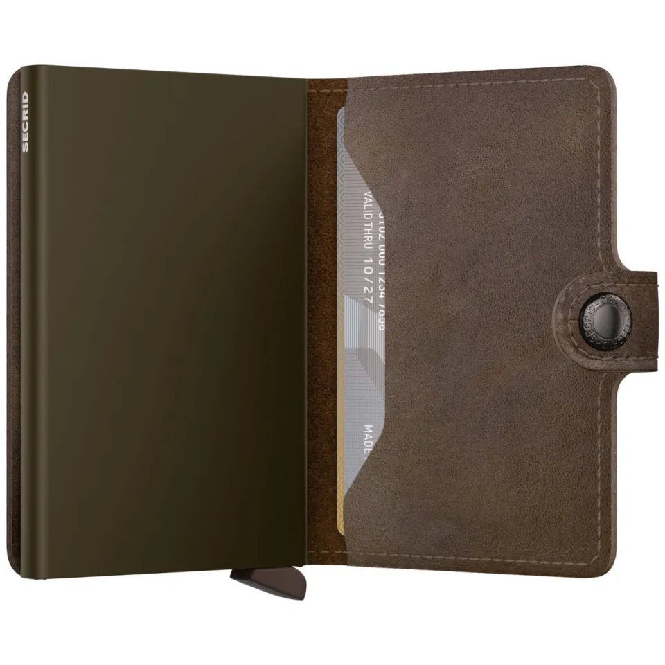 Secrid Mini Wallet portemonnee bruin, foto 4