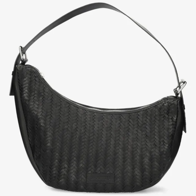 Shabbies Amsterdam Platanino Herringbone tas Zwart, foto 2