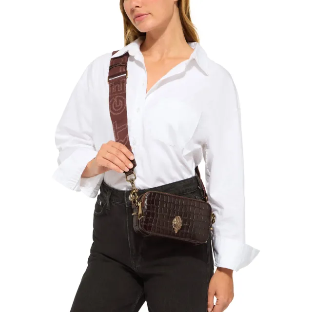 Kurt Geiger Kensington crossbody tas donkerbruin