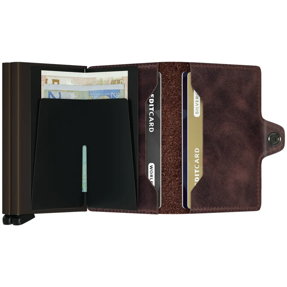 Secrid Twinwallet Vintage pasjeshouder donkerbruin, foto 4