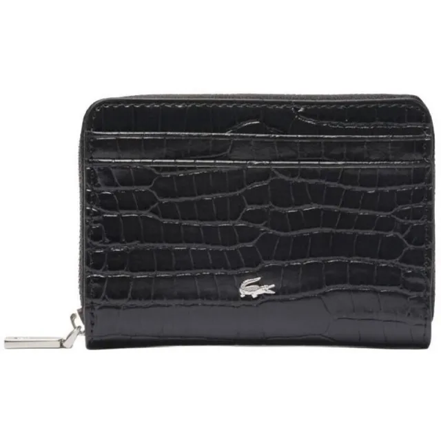 Lacoste Zip Coin Wallet portemonnee zwart