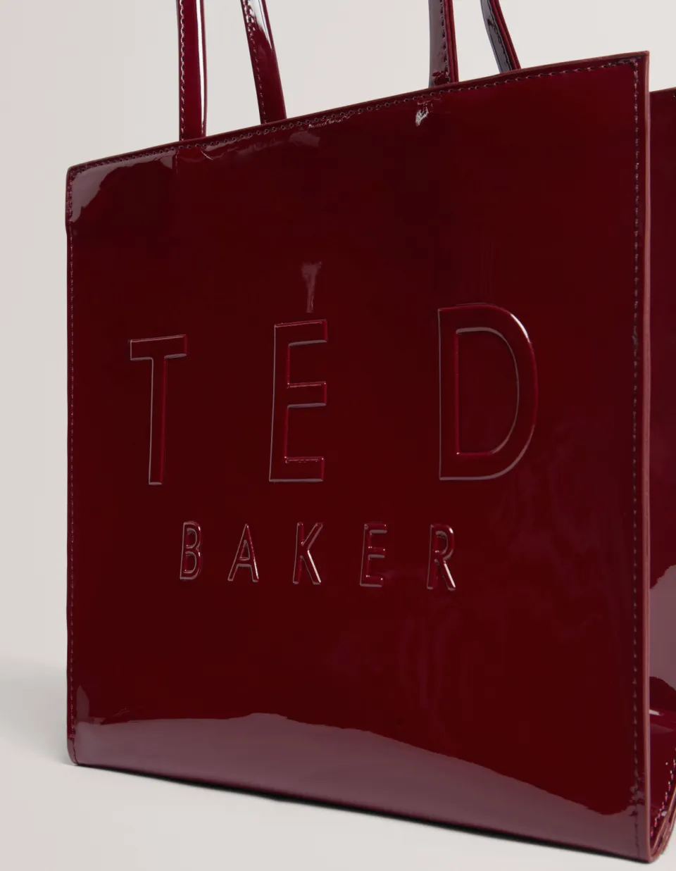 Ted Baker Iconica shopper donkerrood, foto 2