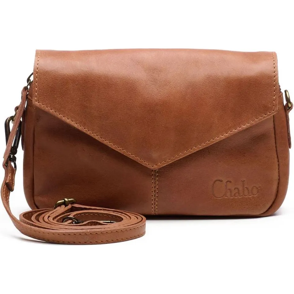 Chabo Bags leren crossbody tas Rio Romy Plain camel, foto 2