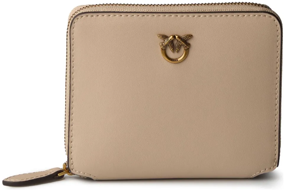 Pinko Taylor Zip Around portemonnee beige