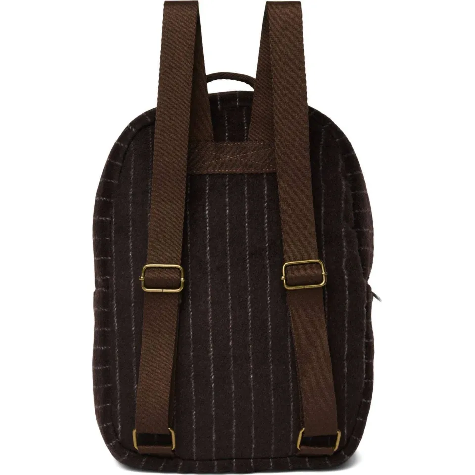 Studio Noos Rugtassen Flannel Chalkstripe Midi Backpack Bruin - One size, foto 4