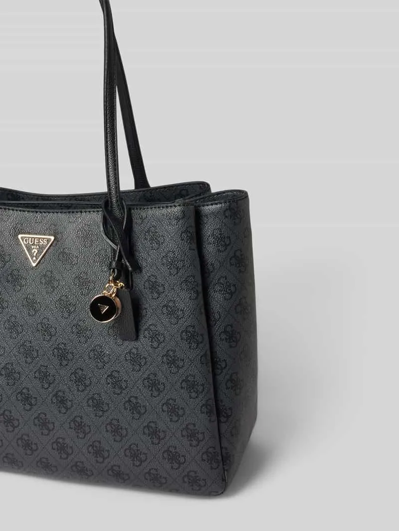 Guess Handtas in leerlook model 'NOELLE' donkergrijs, foto 4