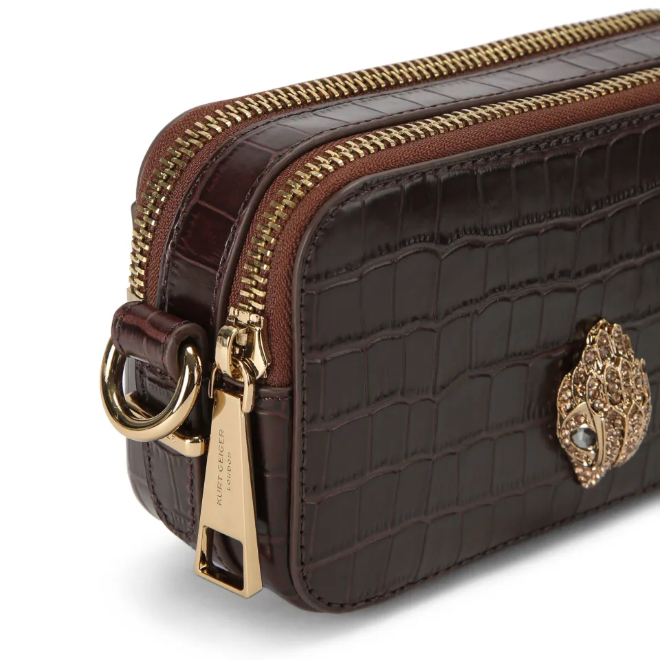 Kurt Geiger Kensington crossbody tas donkerbruin, foto 3