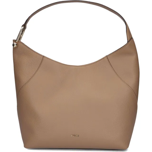 Furla Schoudertassen Lara M Hobo Camel - One size