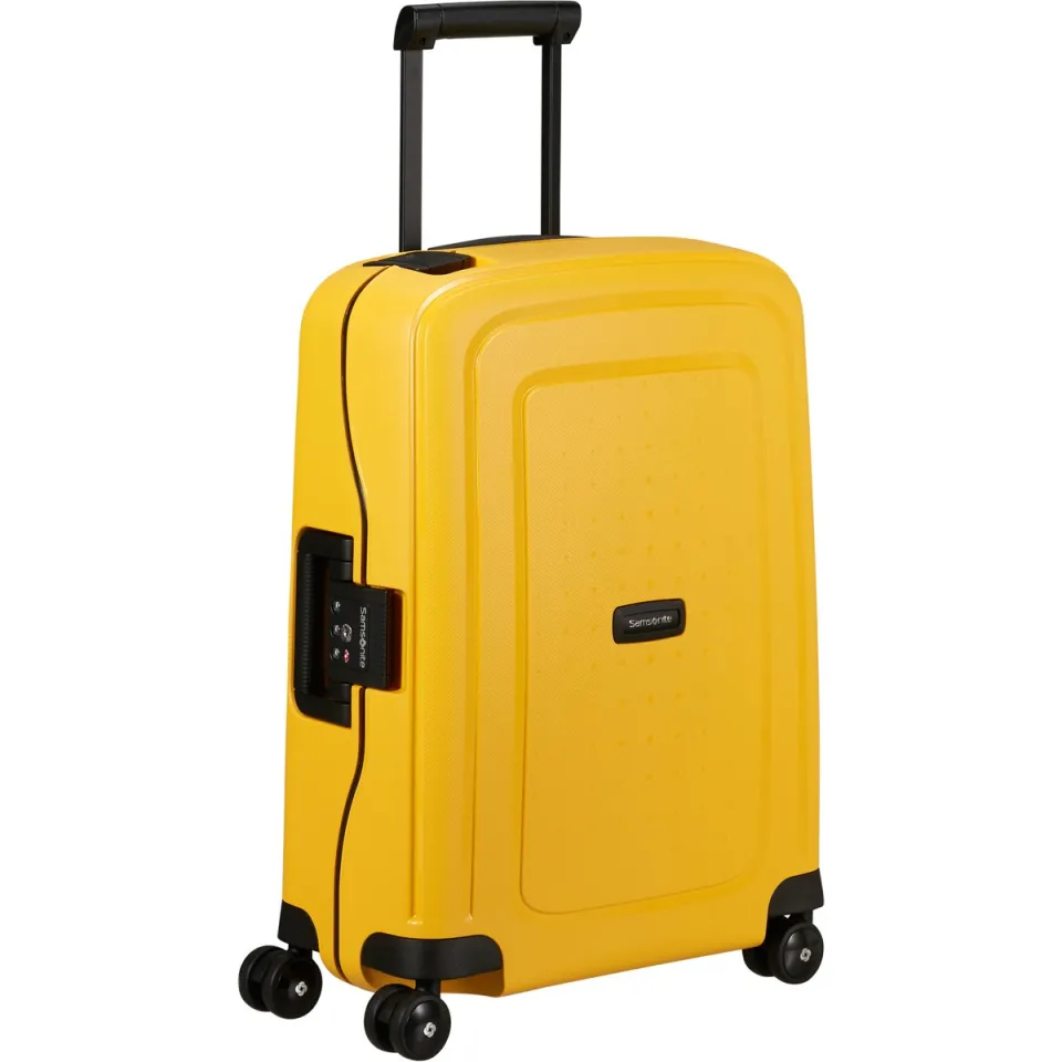 Samsonite S'Cure Spinner 55 trolley geel, foto 3