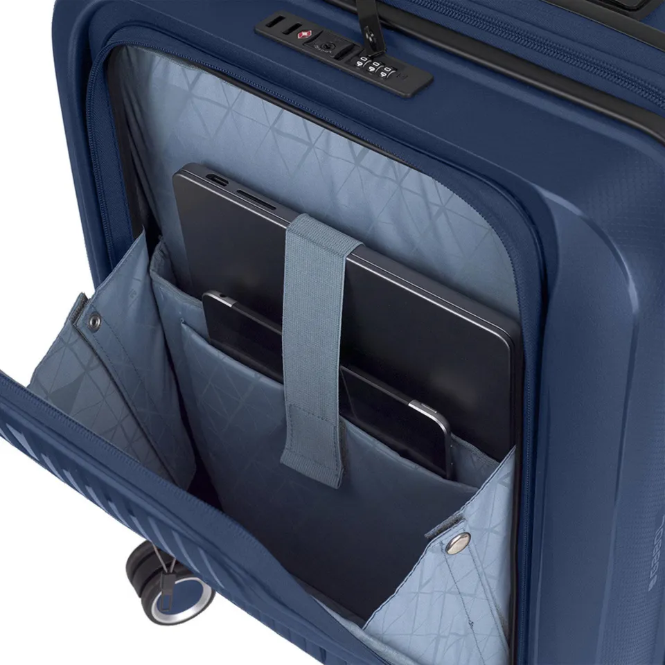 Gabol Brooklyn Cabin Trolley Front Pocket koffer blauw, foto 6