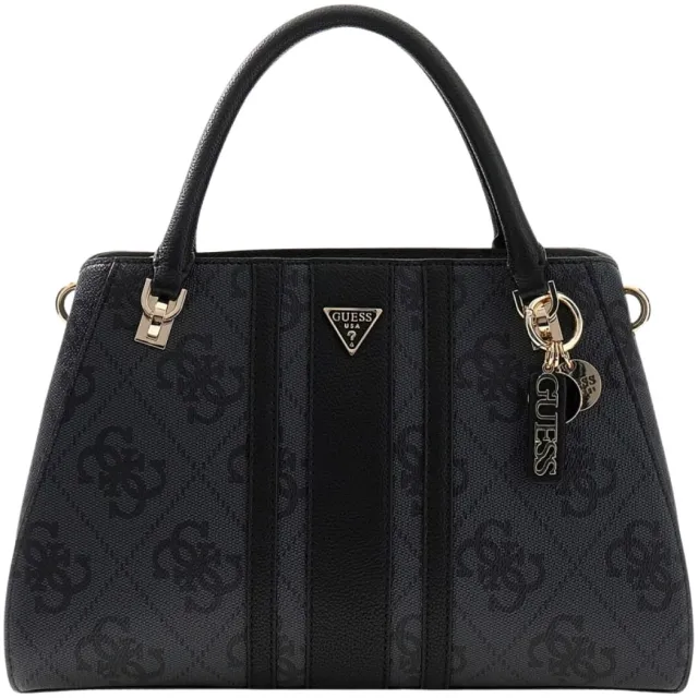 Guess Noelle II Luxury Satchel handtas donkergrijs