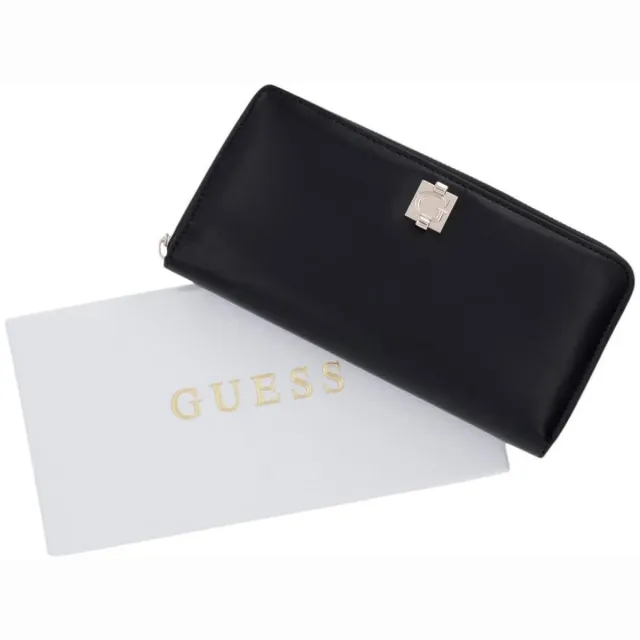 Guess Audrey logo portemonnee zwart