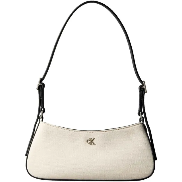 Calvin Klein Ck Canvas schoudertas wit