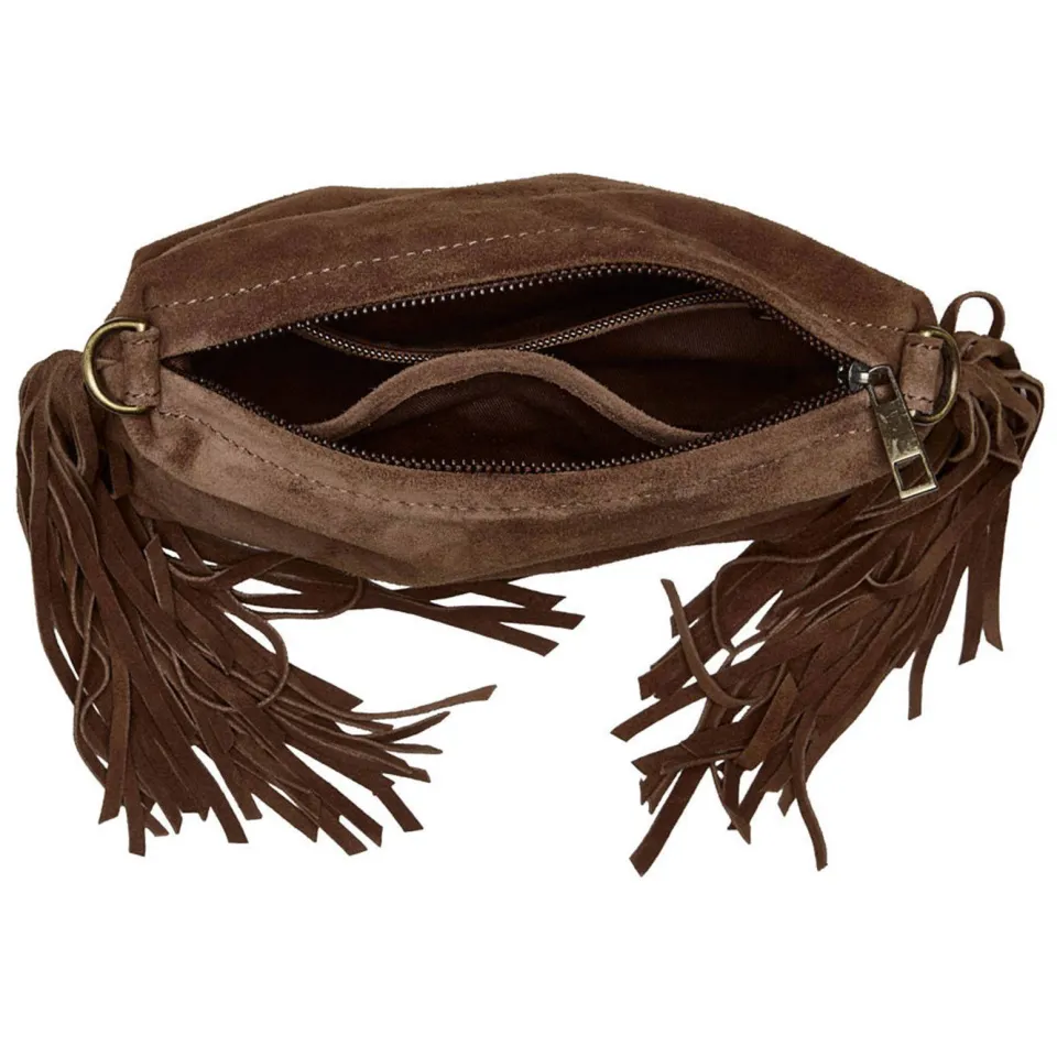 Chabo Bags Stormy Fringes schoudertasje donkerbruin, foto 4